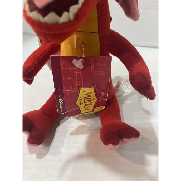 Disney Store Mulan Mushu Dragon Bean Bag Plush No Sound NWT Read - Picture 4 of 7